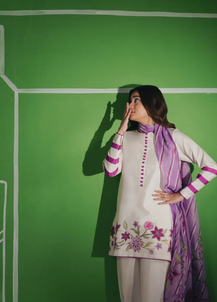 Hiddden Garden by Jahaan RTW Printed Crepe 3 Piece Suit Lilly Casual Collection