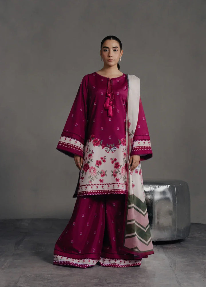 Hidden Garden by Jahaan RTW Printed Crepe 3 Piece Suit Eclipse Casual Collection
