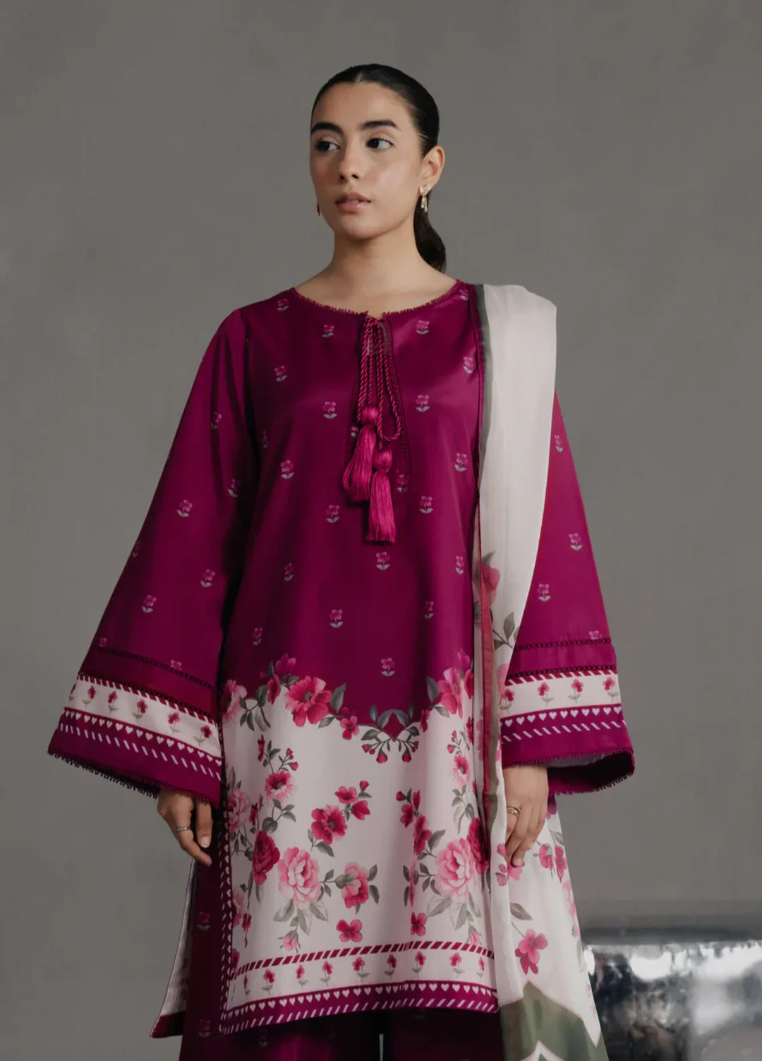 Hidden Garden by Jahaan RTW Printed Crepe 3 Piece Suit Eclipse Casual Collection