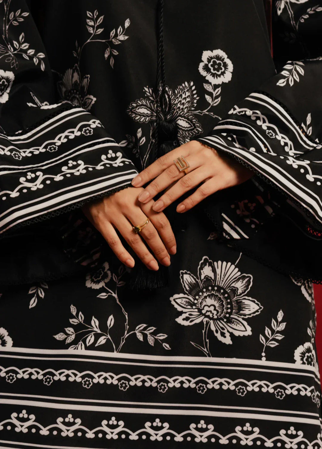 Hidden Garden by Jahaan RTW Printed Crepe 3 Piece Suit Fiora Casual Collection