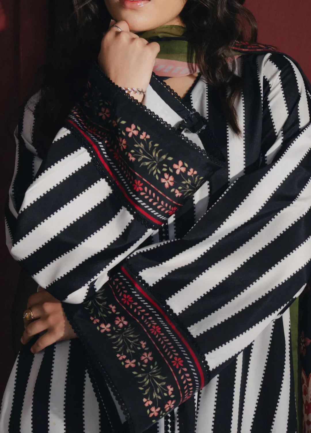 Hiddden Garden by Jahaan RTW Printed Crepe 3 Piece Suit Harmony Casual Collection