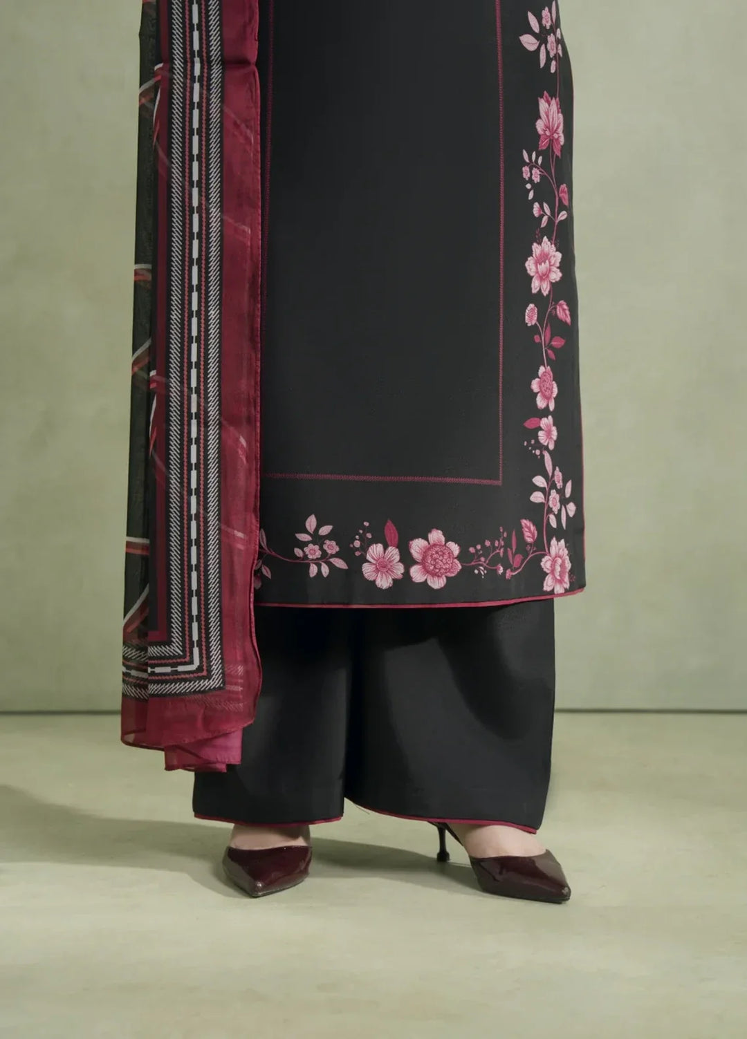 Blossom Hour by Jahaan RTW Printed Crepe 3 Piece Suit Azuline Casual Collection