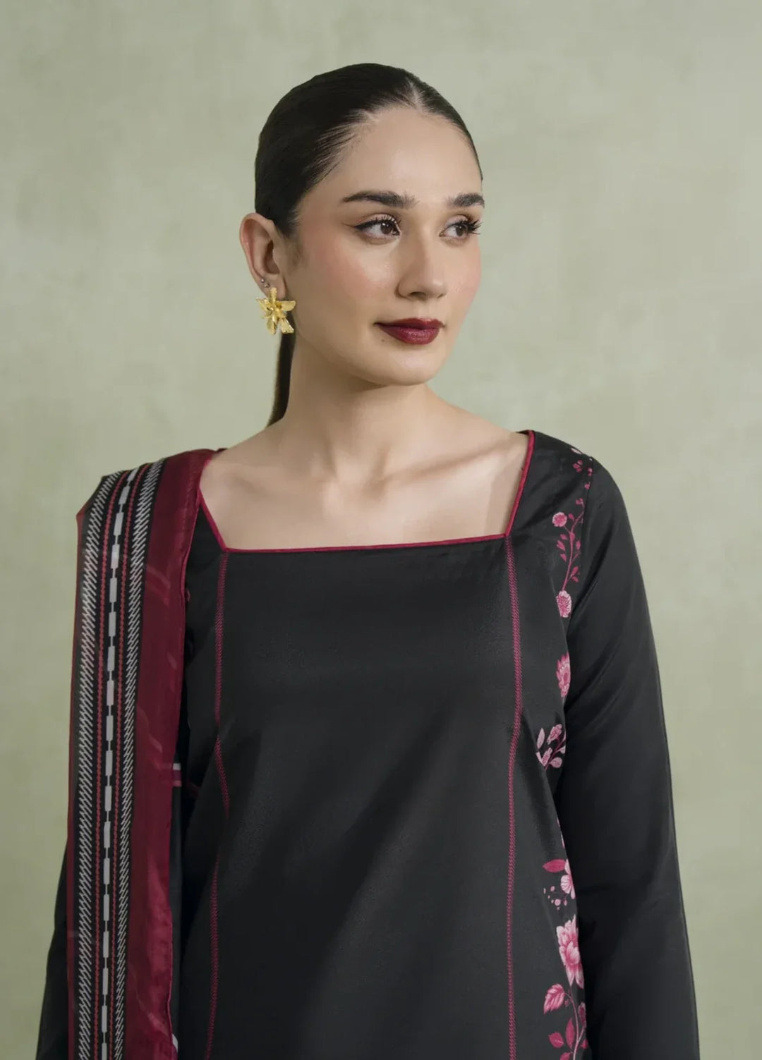 Blossom Hour by Jahaan RTW Printed Crepe 3 Piece Suit Azuline Casual Collection