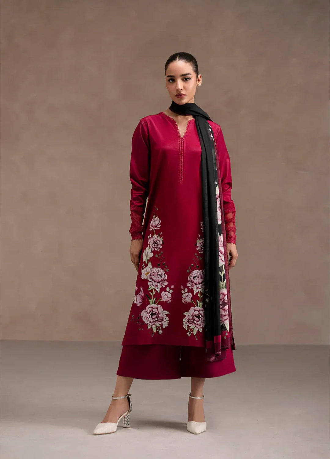 Ember Rose by Jahaan RTW Printed Lawn Silk 3 Piece Suit Calista Casual Collection