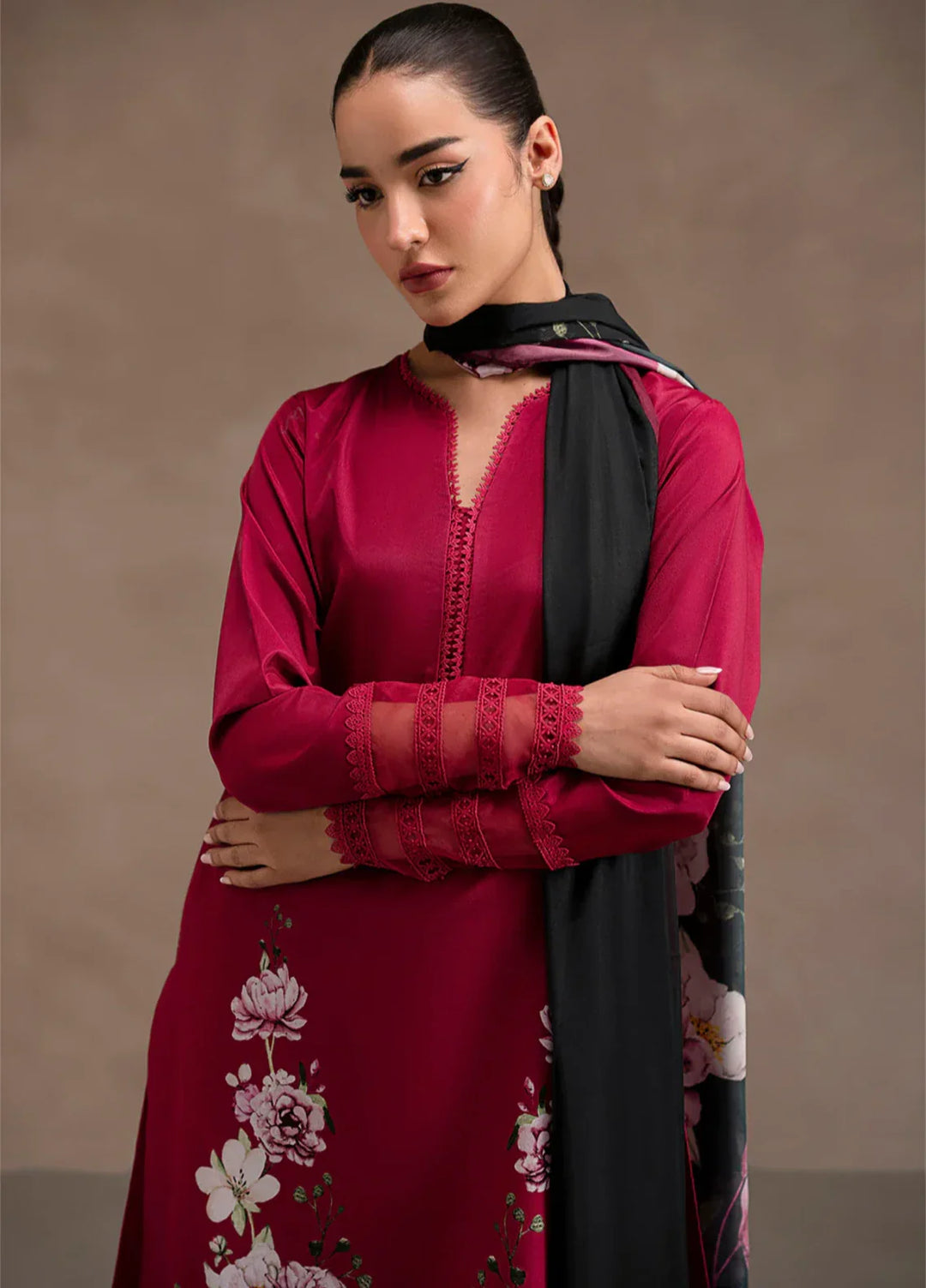 Ember Rose by Jahaan RTW Printed Lawn Silk 3 Piece Suit Calista Casual Collection