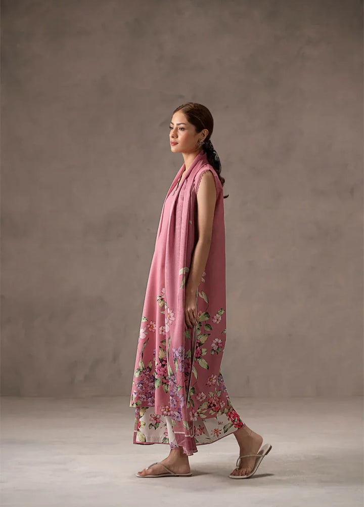 Ember Rose by Jahaan RTW Printed Lawn Silk 3 Piece Suit Flissia Sleeveless Casual Collection