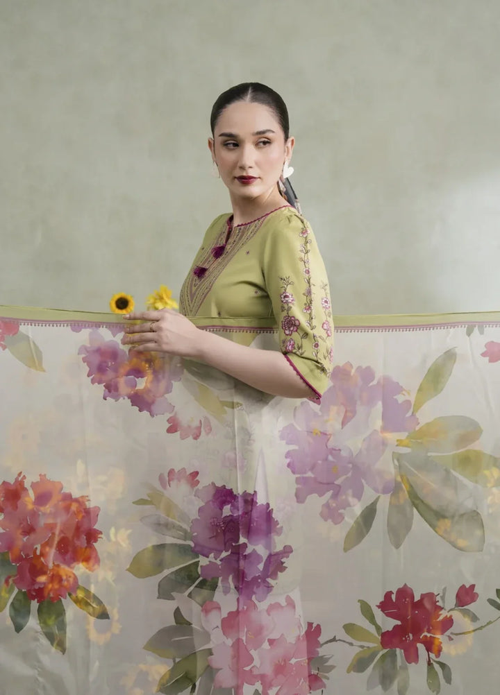 Blossom Hour by Jahaan RTW Printed Crepe 3 Piece Suit Solea Casual Collection