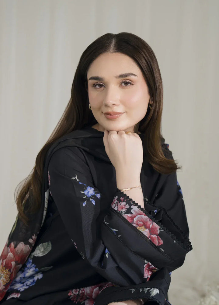Blossom Hour by Jahaan RTW Printed Crepe 3 Piece Suit Noctis Casual Collection