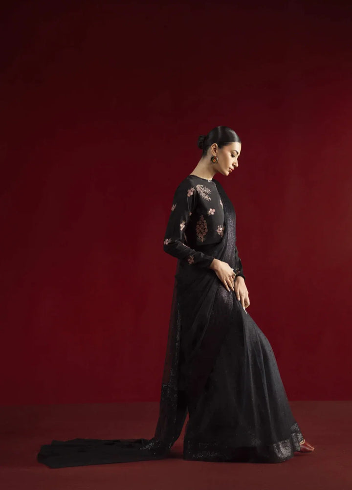 Koel by Jahaan RTW Embroidered Raw Silk Saree Suit Elara Festive Collection