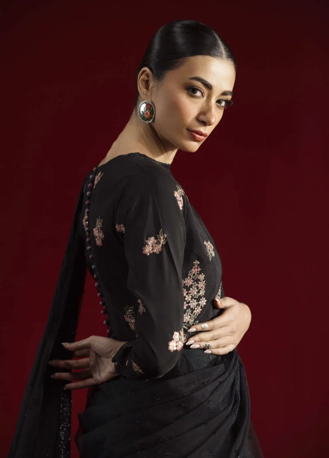 Koel by Jahaan RTW Embroidered Raw Silk Saree Suit Elara Festive Collection
