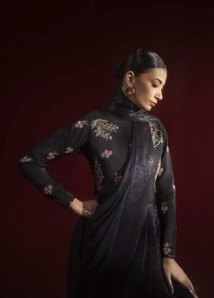 Koel by Jahaan RTW Embroidered Raw Silk Saree Suit Elara Festive Collection