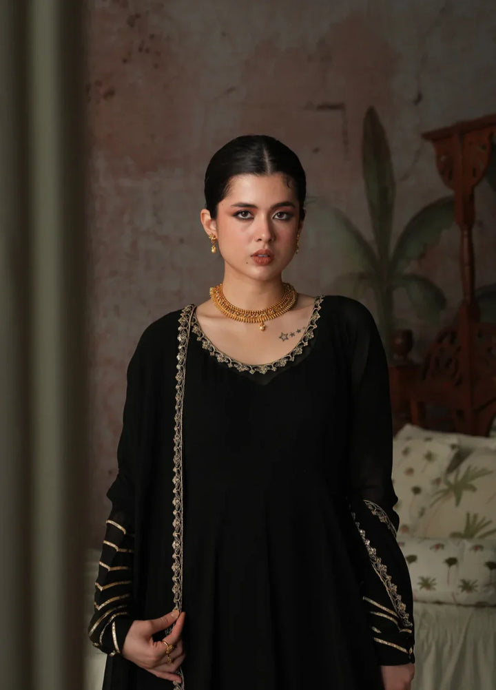Koel by Jahaan RTW Embroidered Chiffon 3 Piece Suit Mahveen Festive Collection