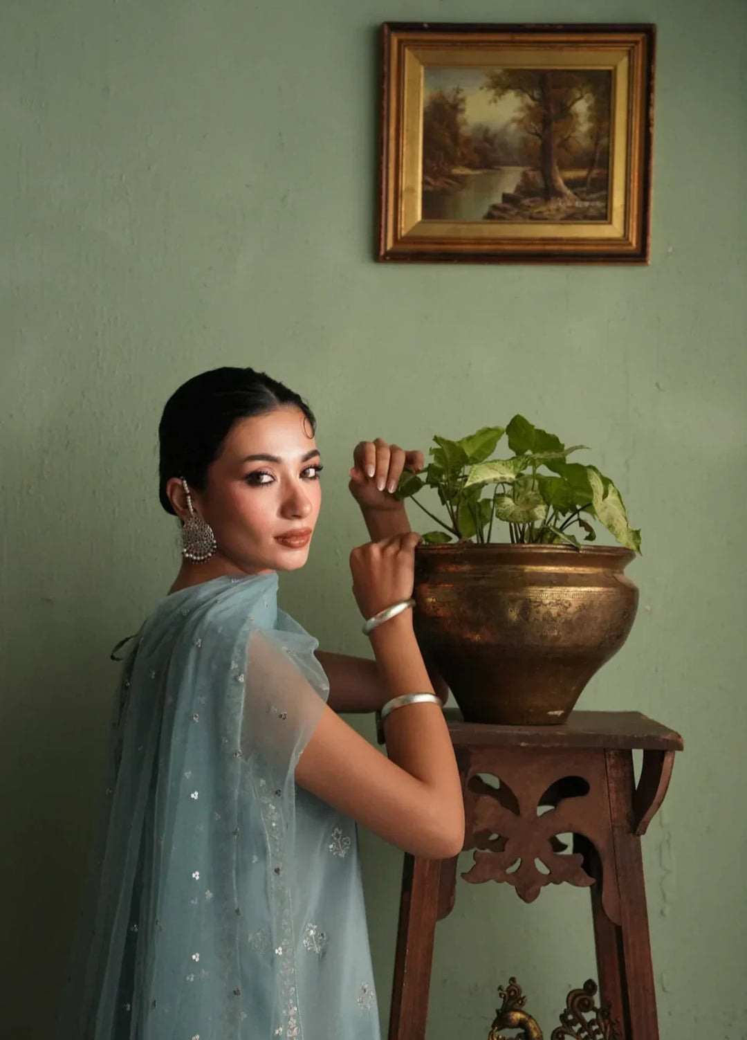 Koel by Jahaan RTW Embroidered Raw Silk 3 Piece Suit Sheen Festive Collection