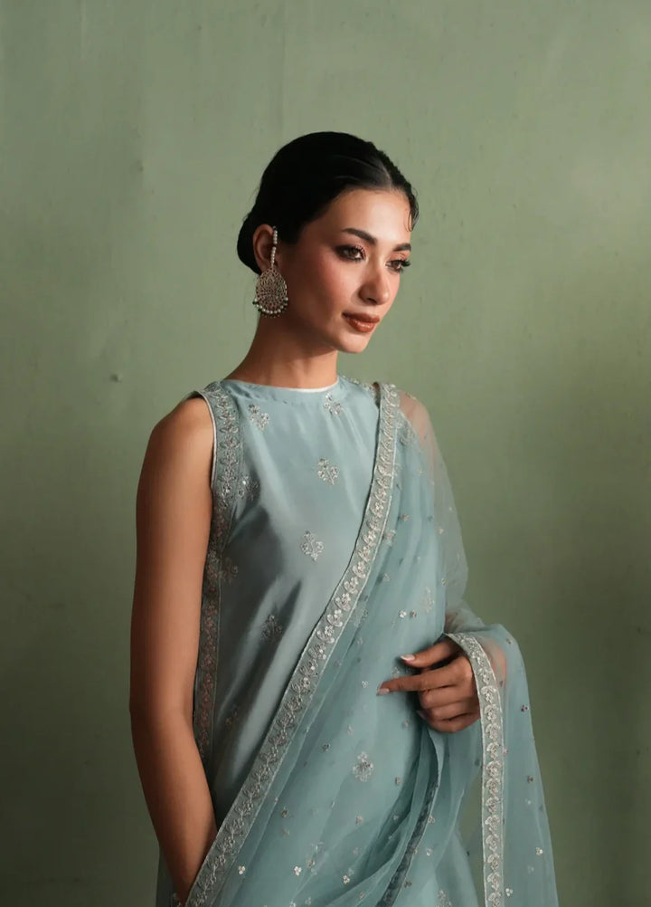 Koel by Jahaan RTW Embroidered Raw Silk 3 Piece Suit Sheen Festive Collection