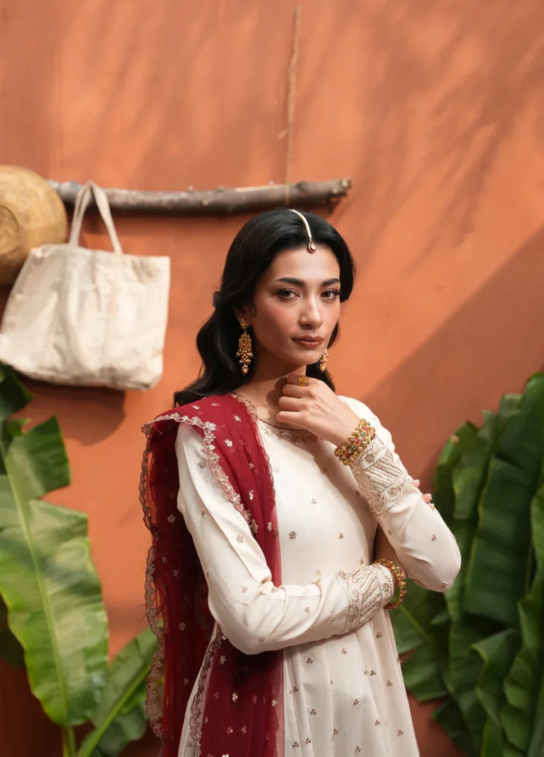Koel by Jahaan RTW Embroidered Raw Silk 3 Piece Suit Anari Festive Collection