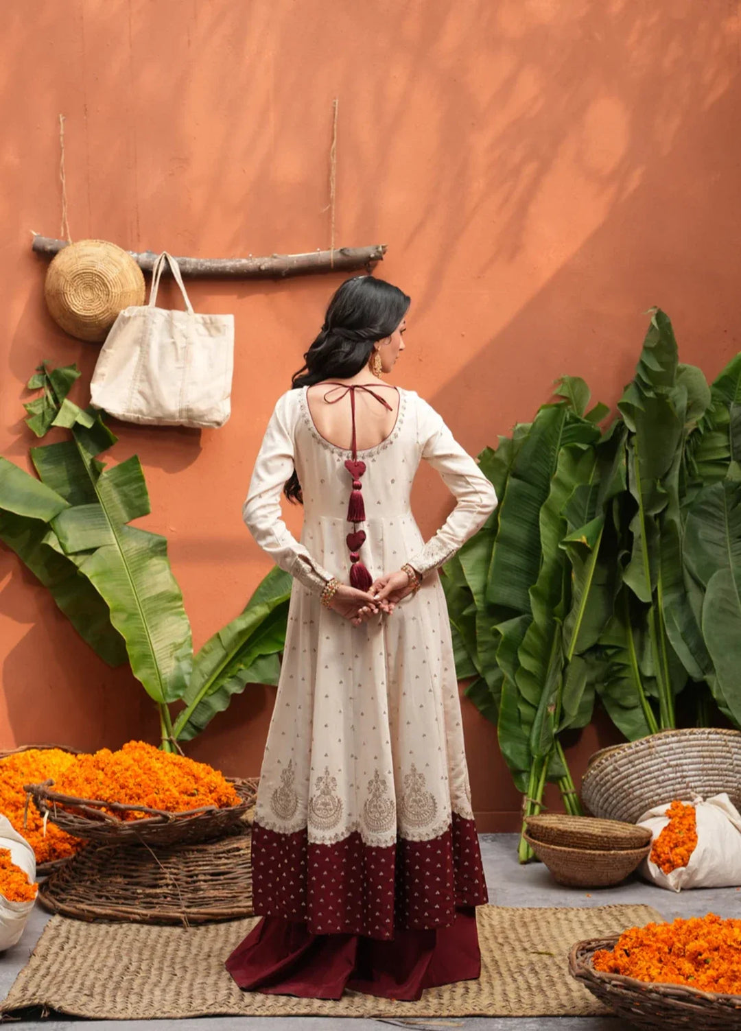 Koel by Jahaan RTW Embroidered Raw Silk 3 Piece Suit Anari Festive Collection