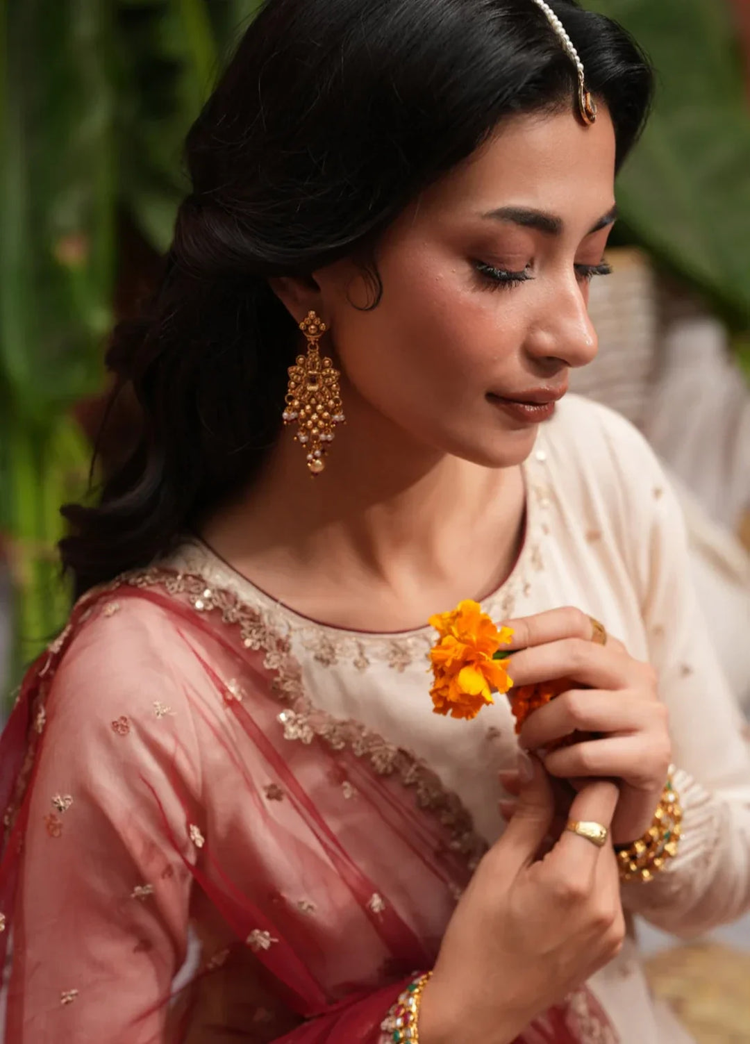 Koel by Jahaan RTW Embroidered Raw Silk 3 Piece Suit Anari Festive Collection