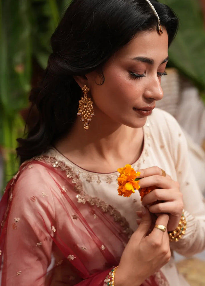 Koel by Jahaan RTW Embroidered Raw Silk 3 Piece Suit Anari Festive Collection
