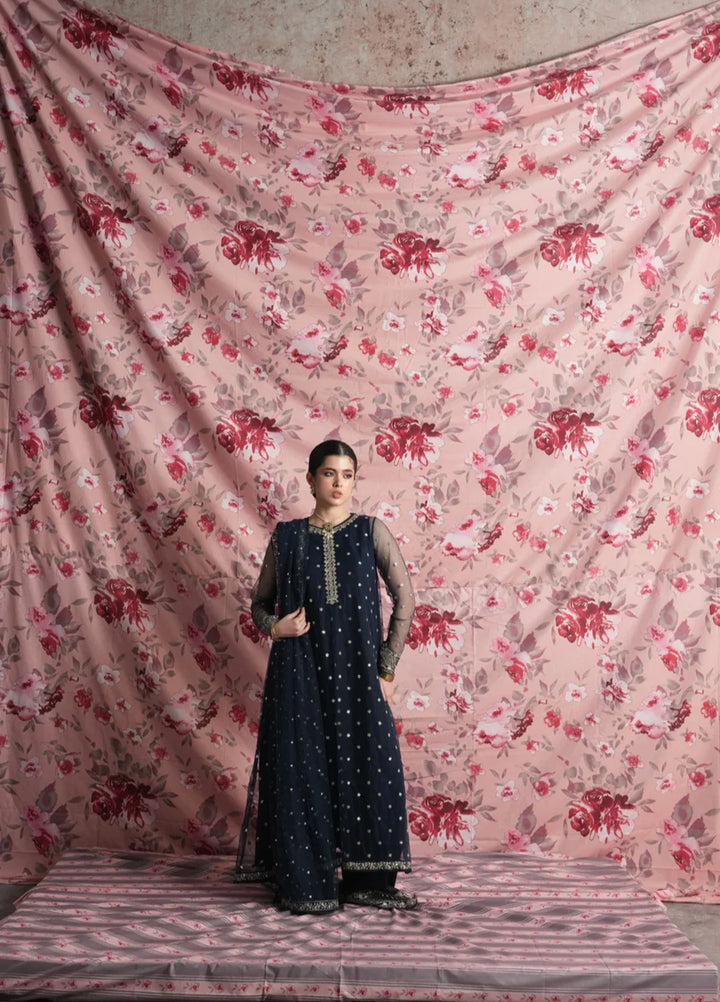 Koel by Jahaan RTW Embroidered Net 3 Piece Suit Zoor Festive Collection