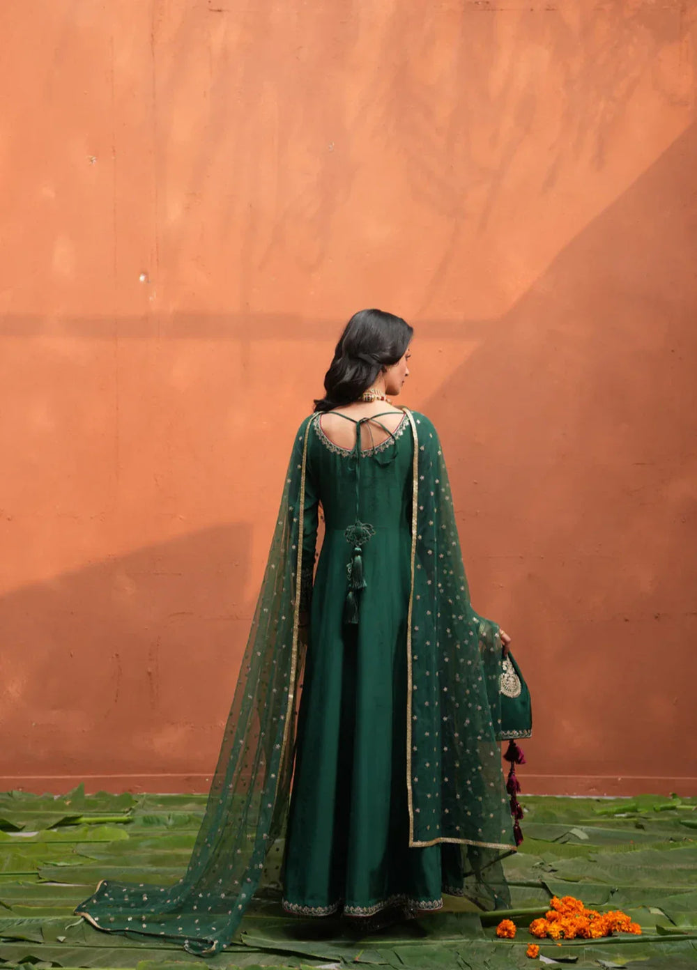 Koel by Jahaan RTW Embroidered Raw Silk 3 Piece Suit Hoor Festive Collection