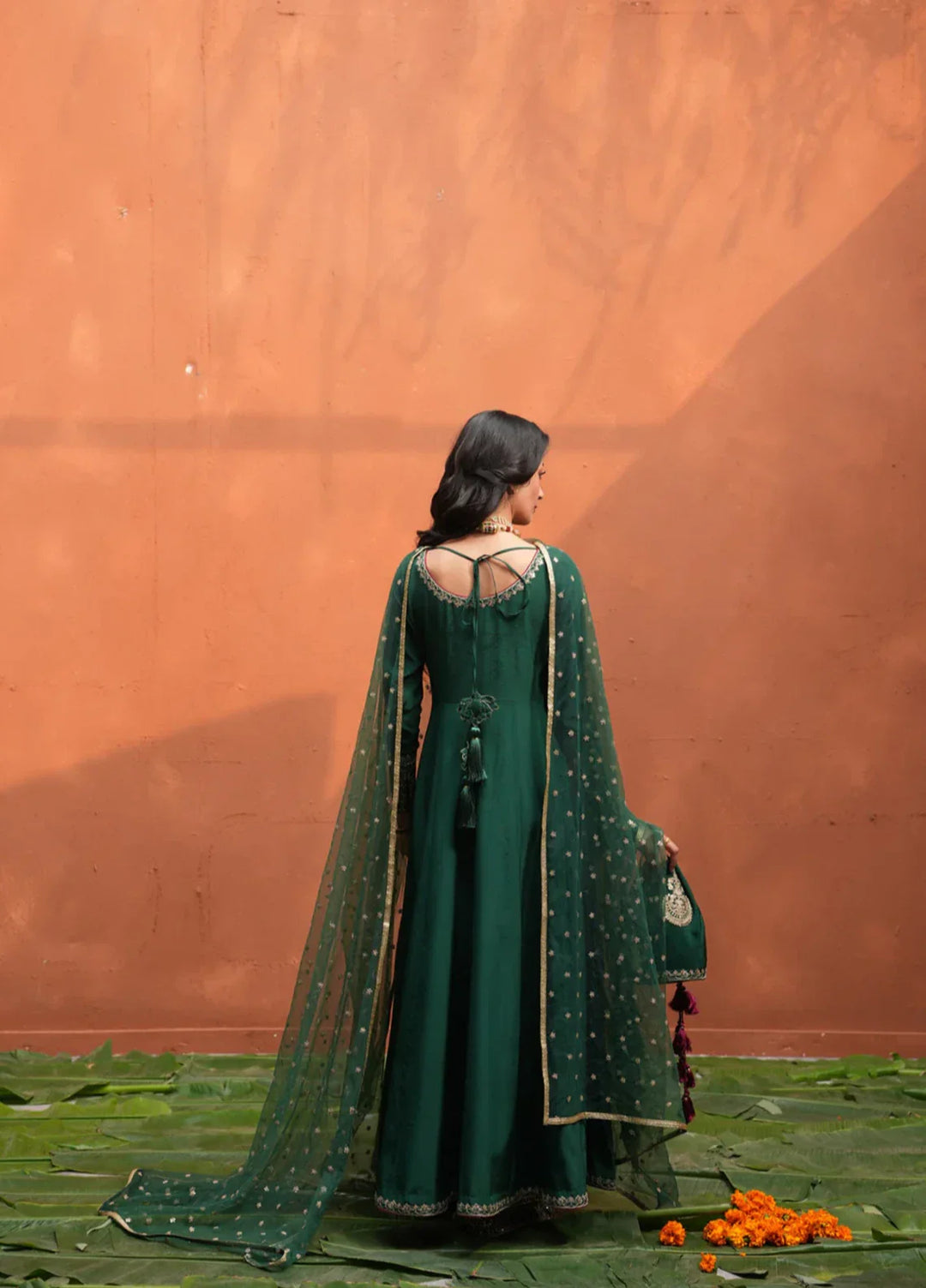 Koel by Jahaan RTW Embroidered Raw Silk 3 Piece Suit Hoor Festive Collection