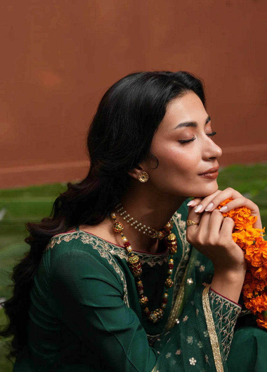 Koel by Jahaan RTW Embroidered Raw Silk 3 Piece Suit Hoor Festive Collection
