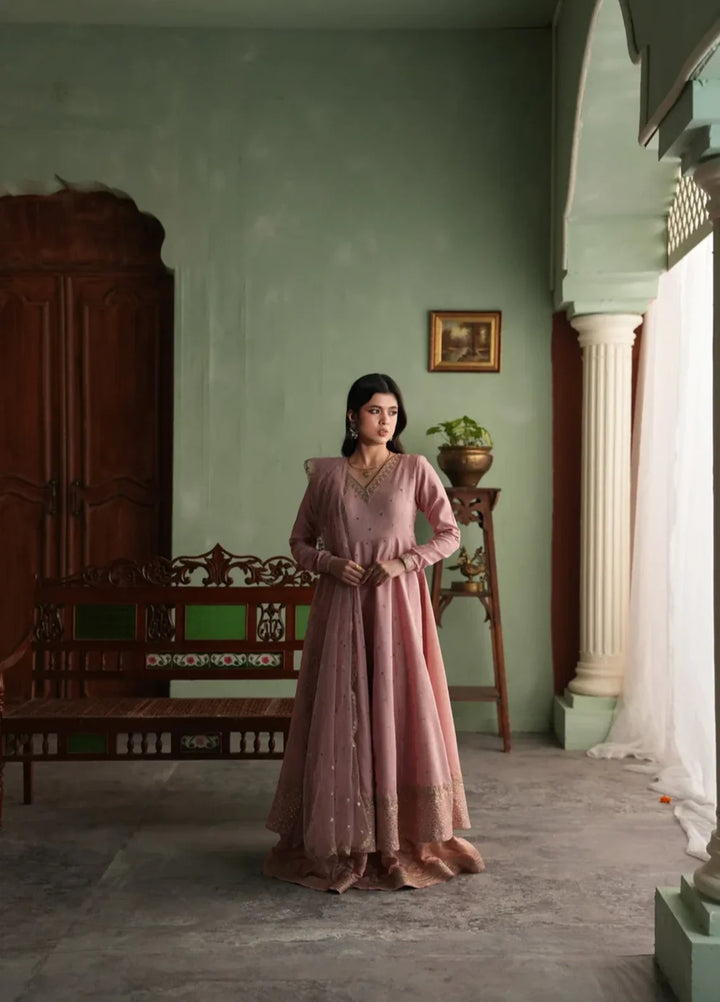 Koel by Jahaan RTW Embroidered Raw Silk 3 Piece Suit Gul Mohar Festive Collection