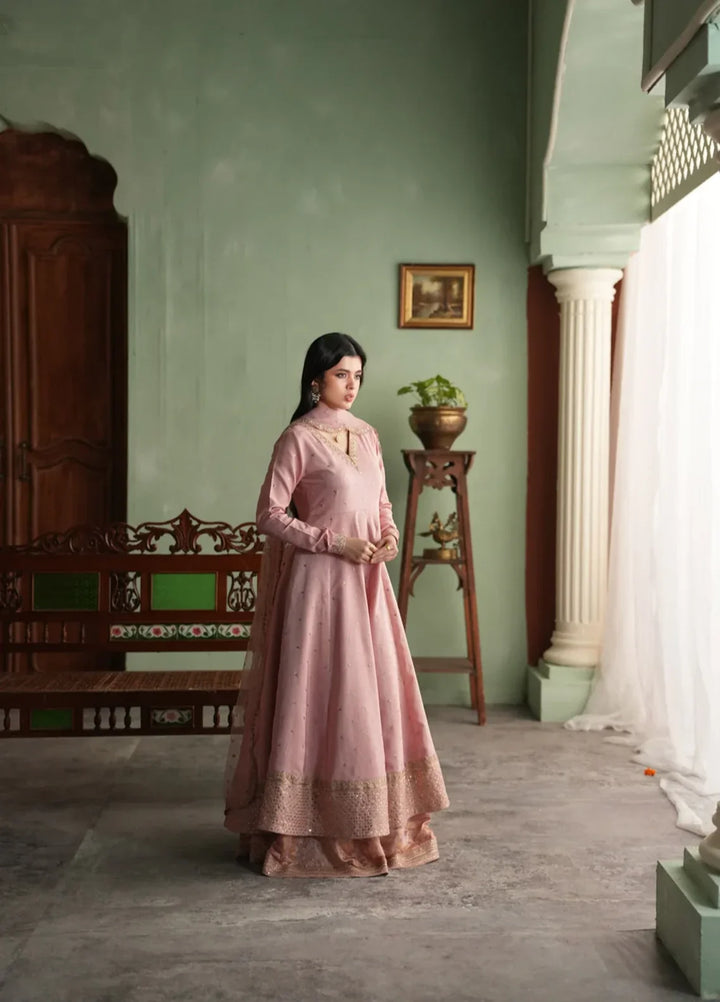 Koel by Jahaan RTW Embroidered Raw Silk 3 Piece Suit Gul Mohar Festive Collection