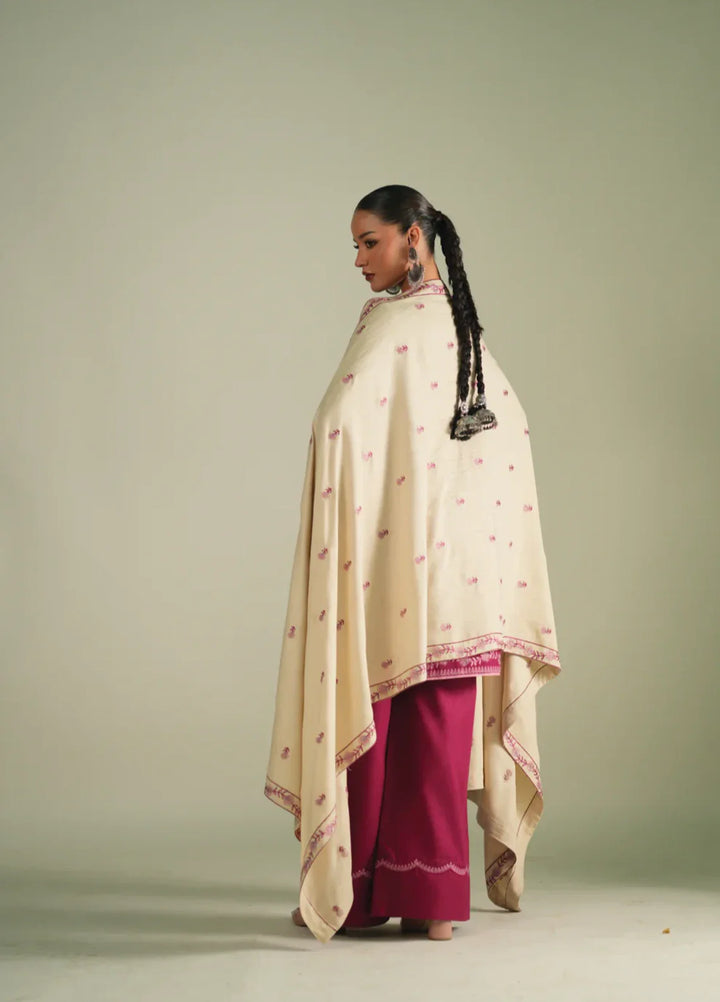 Winter Weave by Jahaan RTW Embroidered Khaddar 3 Piece Suit Moss Casual Collection