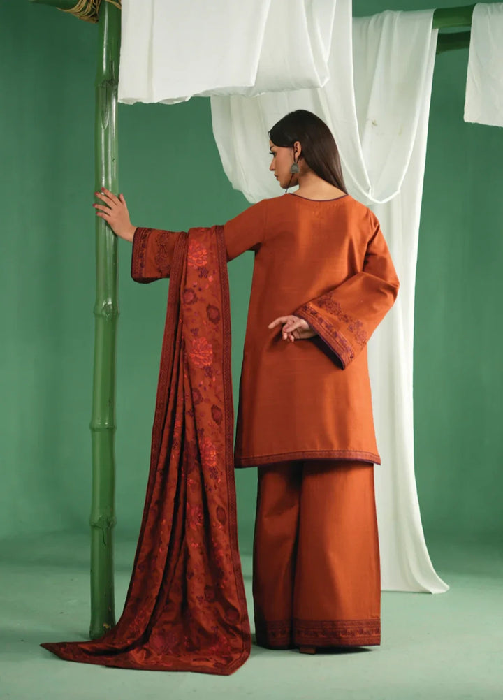 Winter Weave by Jahaan RTW Embroidered Khaddar 3 Piece Suit Rustick Casual Collection