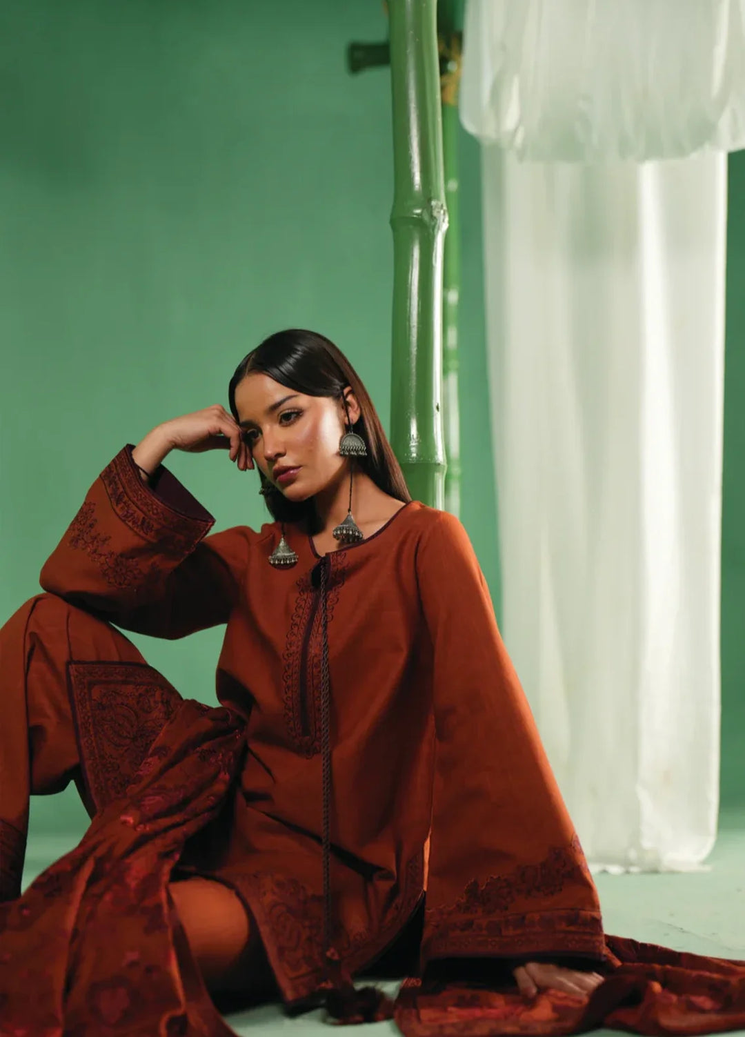 Winter Weave by Jahaan RTW Embroidered Khaddar 3 Piece Suit Rustick Casual Collection