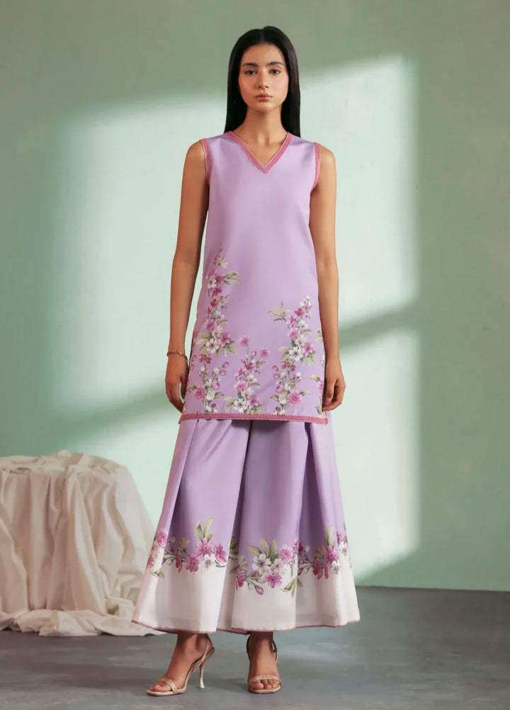 Flow by Jahaan RTW Printed Lawn Silk 2 Piece Suit Layrell Casual Collection