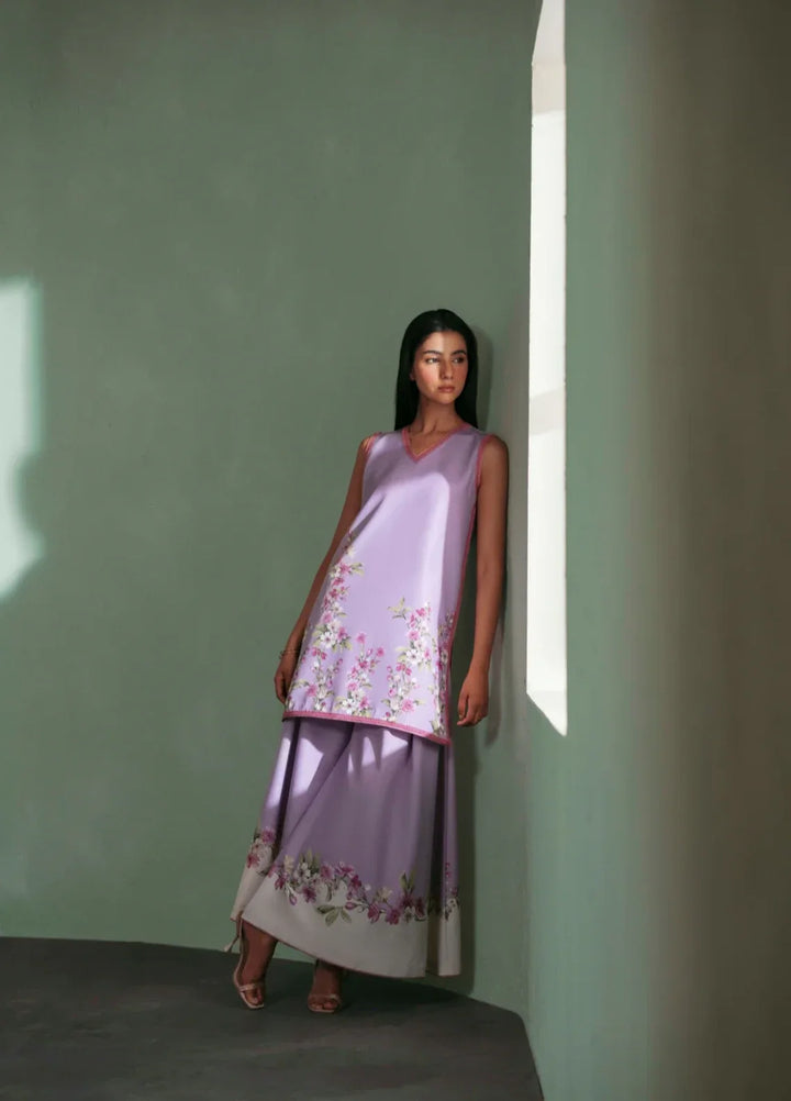 Flow by Jahaan RTW Printed Lawn Silk 2 Piece Suit Layrell Casual Collection