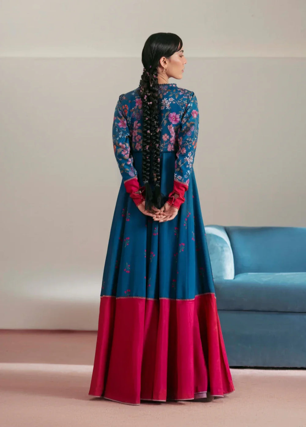 Flow by Jahaan RTW Printed Lawn Silk 1 Piece Suit Kaia Casual Collection