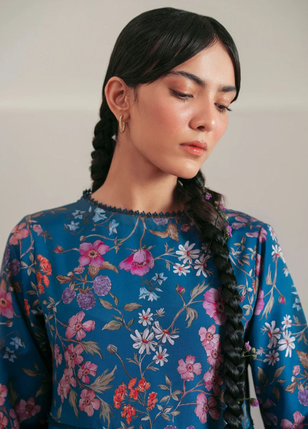 Flow by Jahaan RTW Printed Lawn Silk 1 Piece Suit Kaia Casual Collection