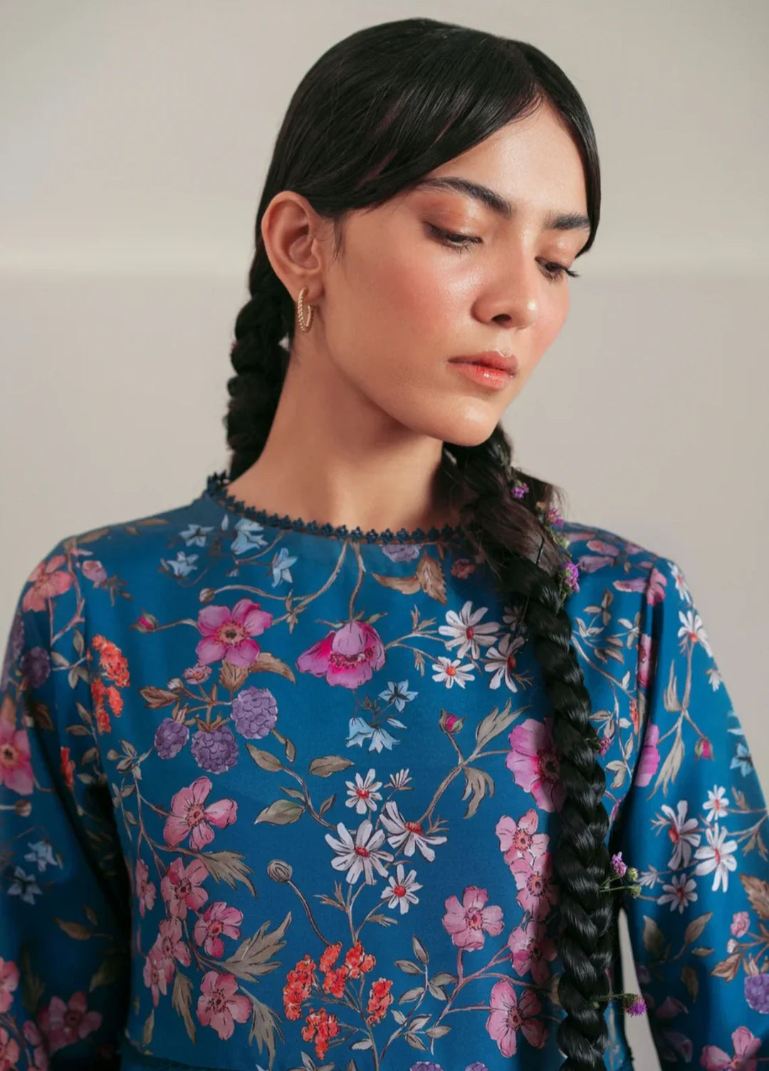 Flow by Jahaan RTW Printed Lawn Silk 1 Piece Suit Kaia Casual Collection