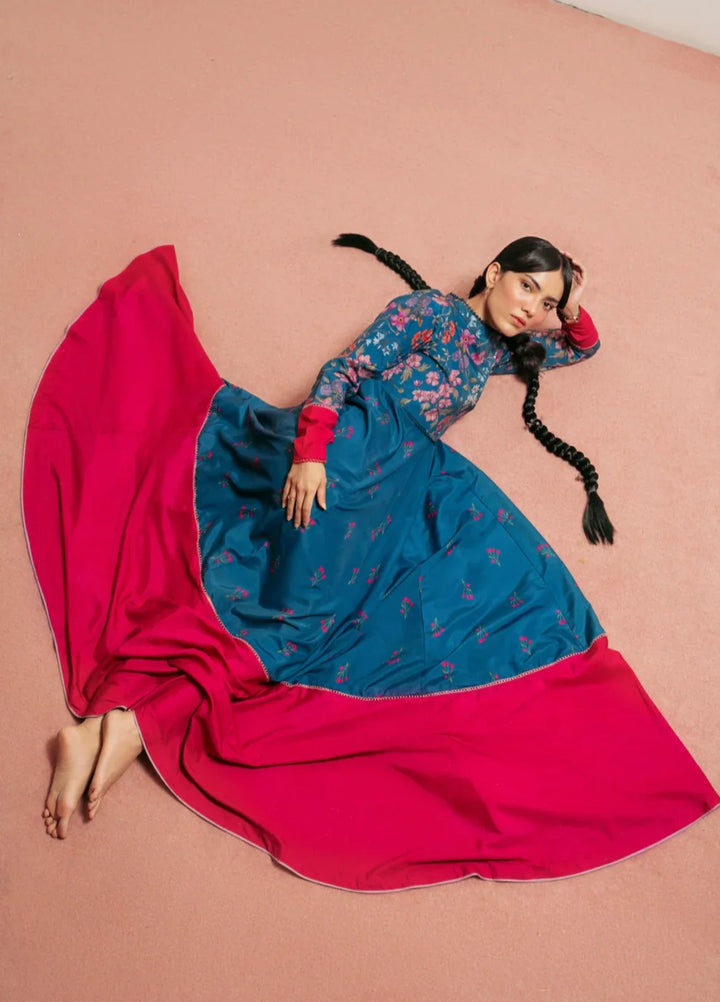Flow by Jahaan RTW Printed Lawn Silk 1 Piece Suit Kaia Casual Collection