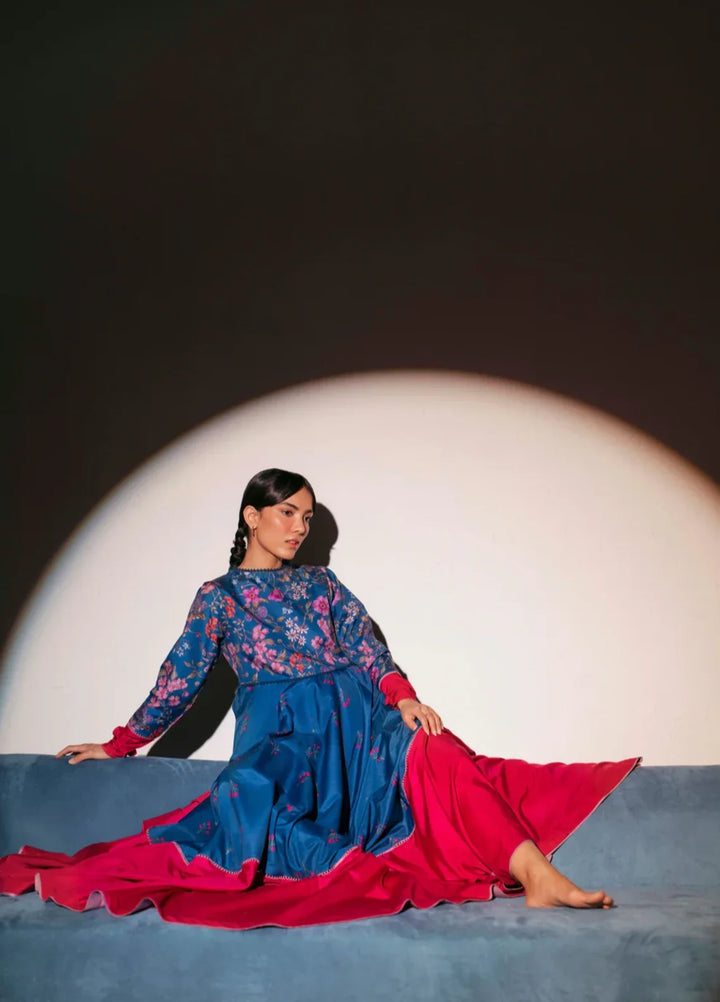 Flow by Jahaan RTW Printed Lawn Silk 1 Piece Suit Kaia Casual Collection