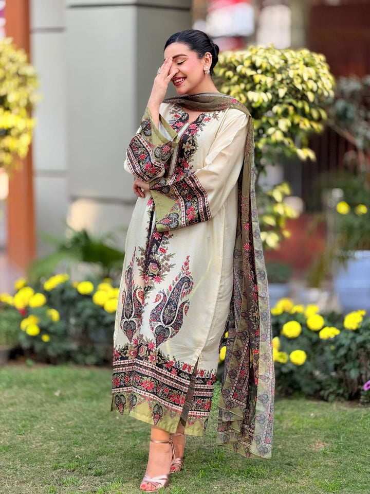 Syra's Atelier Women RTW Printed Grip 1 Piece Suit Vera Summer Collection