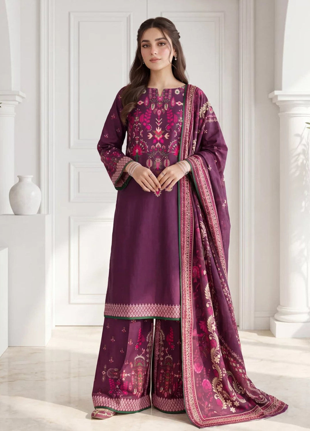 Salitex Women Unstitched Printed Lawn 3 Piece Suit S26L3PCYES846 Casual Collection