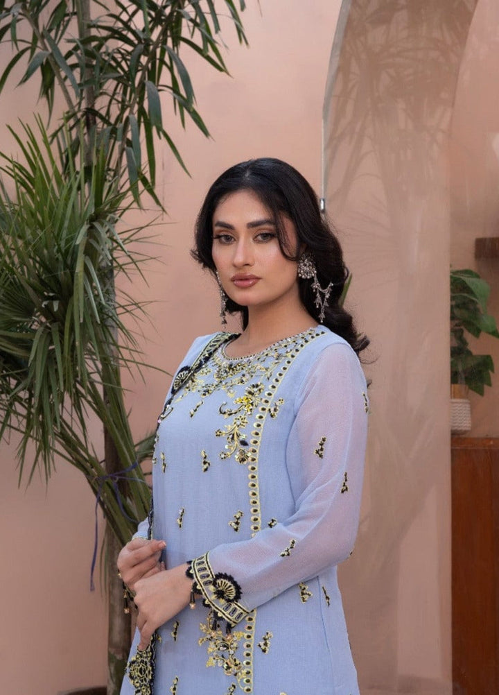 Maher E Naseeb by Maherposh RTW Embroidered Chiffon 3 Piece Suit HM-2011 Festive Collection