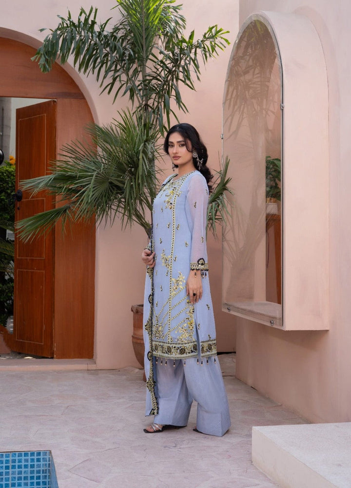 Maher E Naseeb by Maherposh RTW Embroidered Chiffon 3 Piece Suit HM-2011 Festive Collection