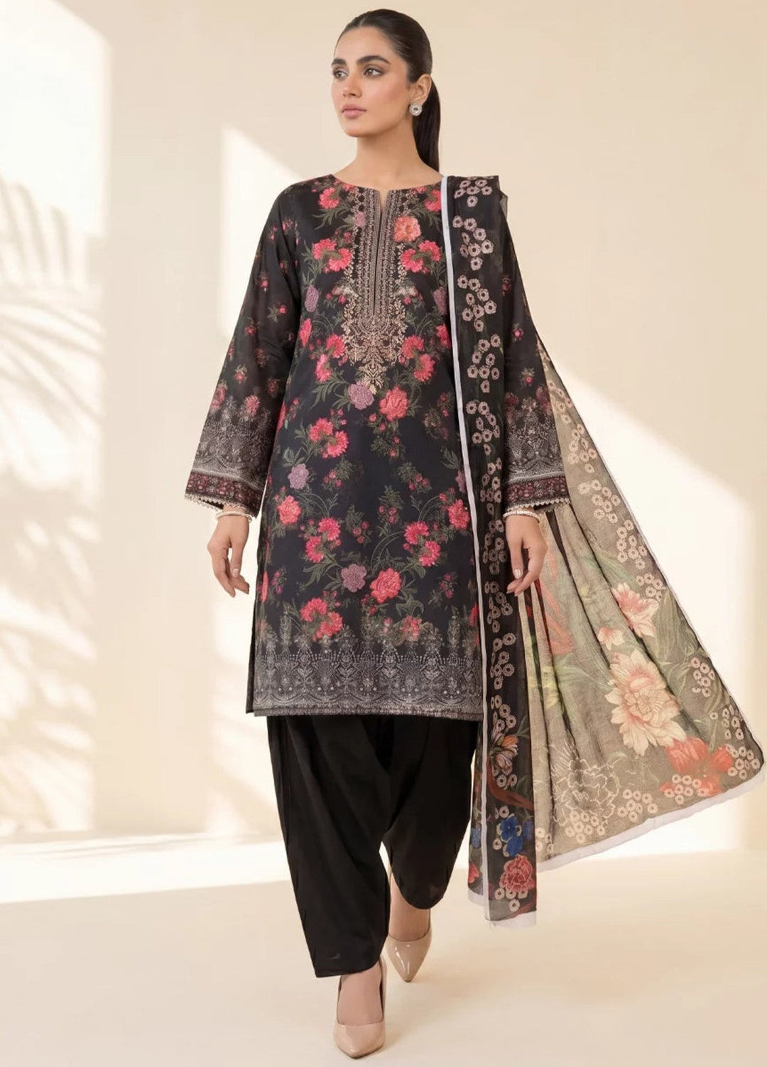 Salitex Women Unstitched Printed Lawn 3 Piece Suit SUNS8IN1110 Casual Collection