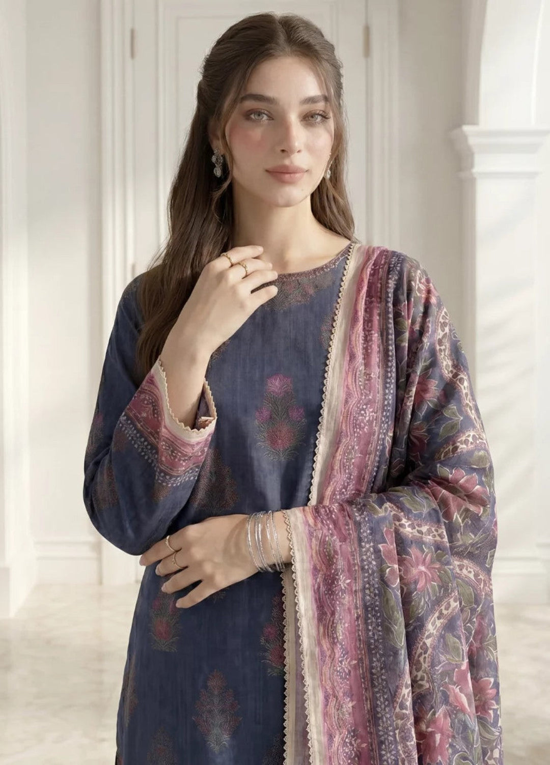 Salitex Women Unstitched Printed Lawn 3 Piece Suit S26L3PCYES850 Casual Collection