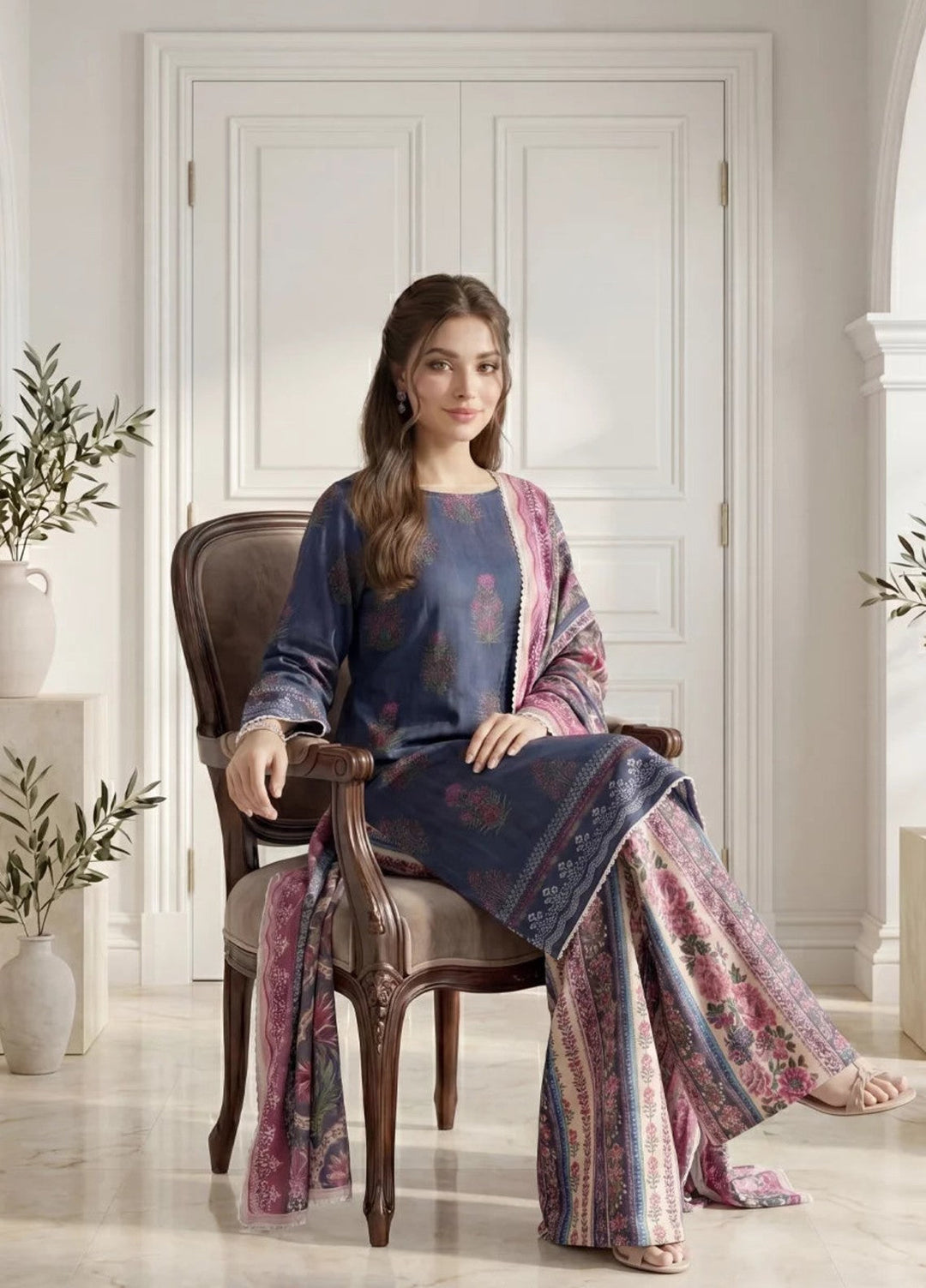Salitex Women Unstitched Printed Lawn 3 Piece Suit S26L3PCYES850 Casual Collection