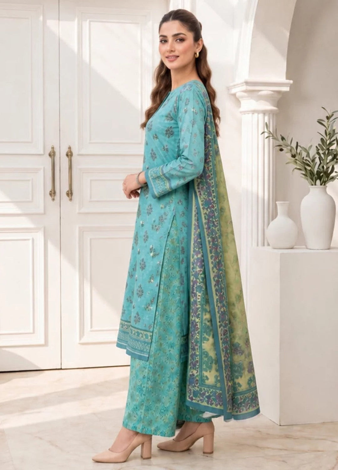 Salitex Women Unstitched Printed Lawn 3 Piece Suit S26L3PCYES851 Casual Collection