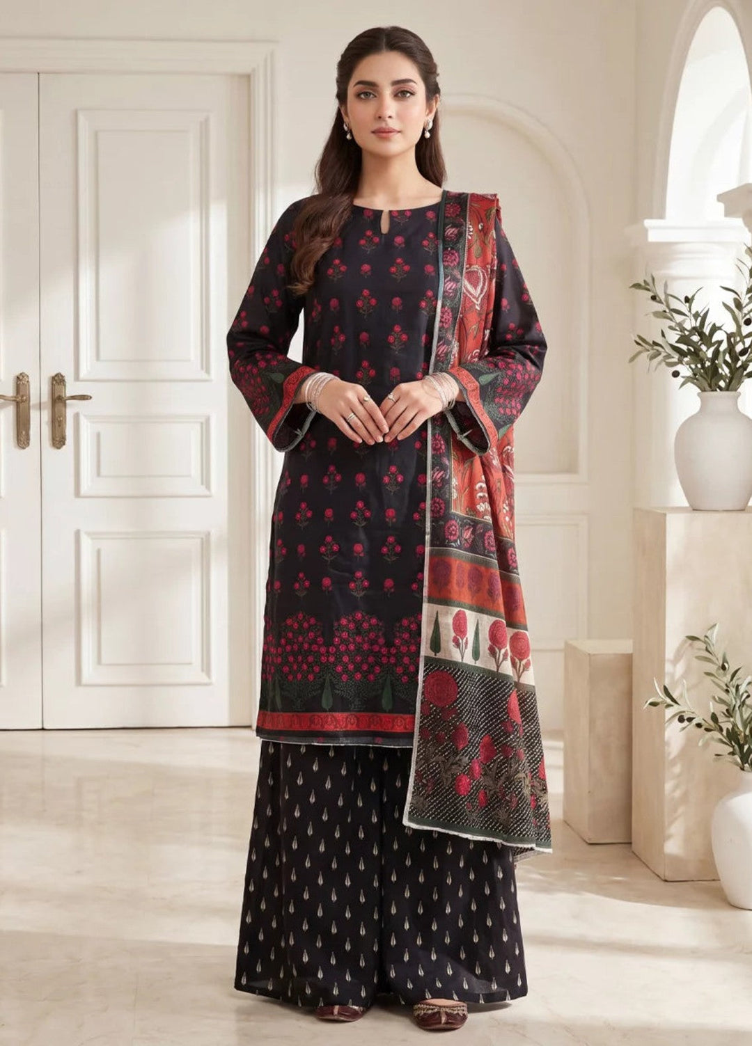 Salitex Women Unstitched Printed Lawn 3 Piece Suit S26L3PCYES852 Casual Collection