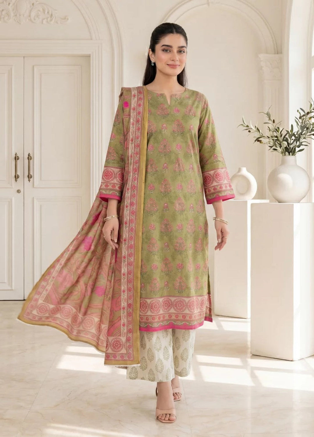 Salitex Women Unstitched Printed Lawn 3 Piece Suit S26L3PCYES854 Casual Collection