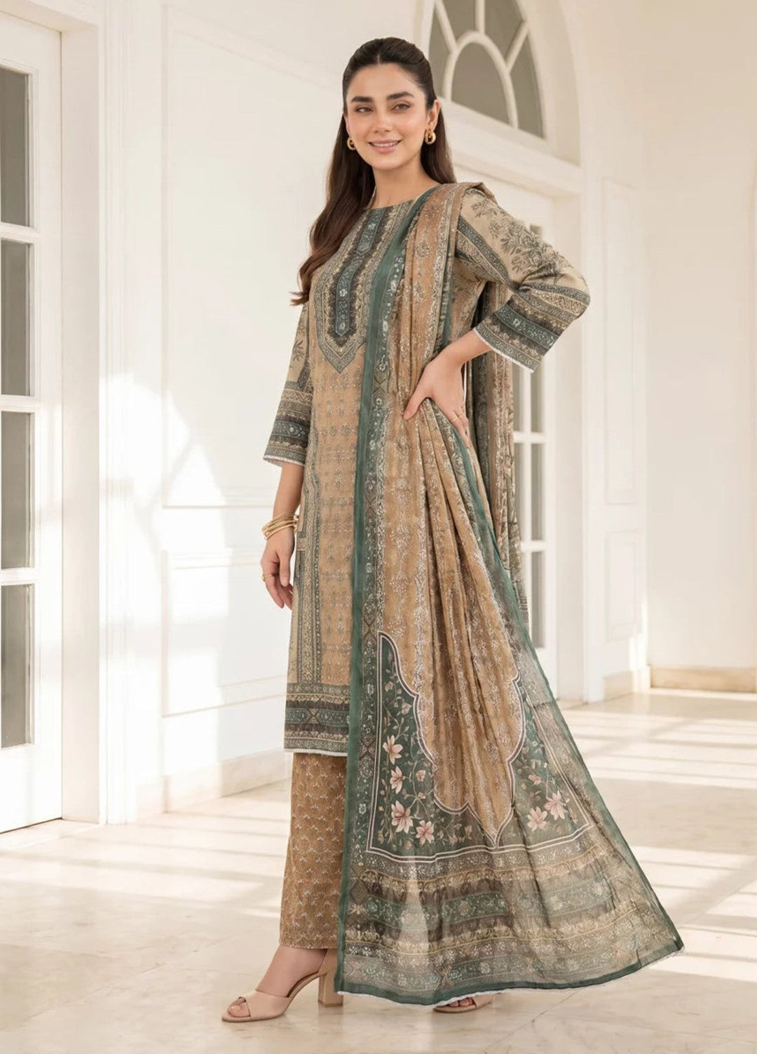 Salitex Women Unstitched Printed Lawn 3 Piece Suit S26L3PCYES855 Casual Collection