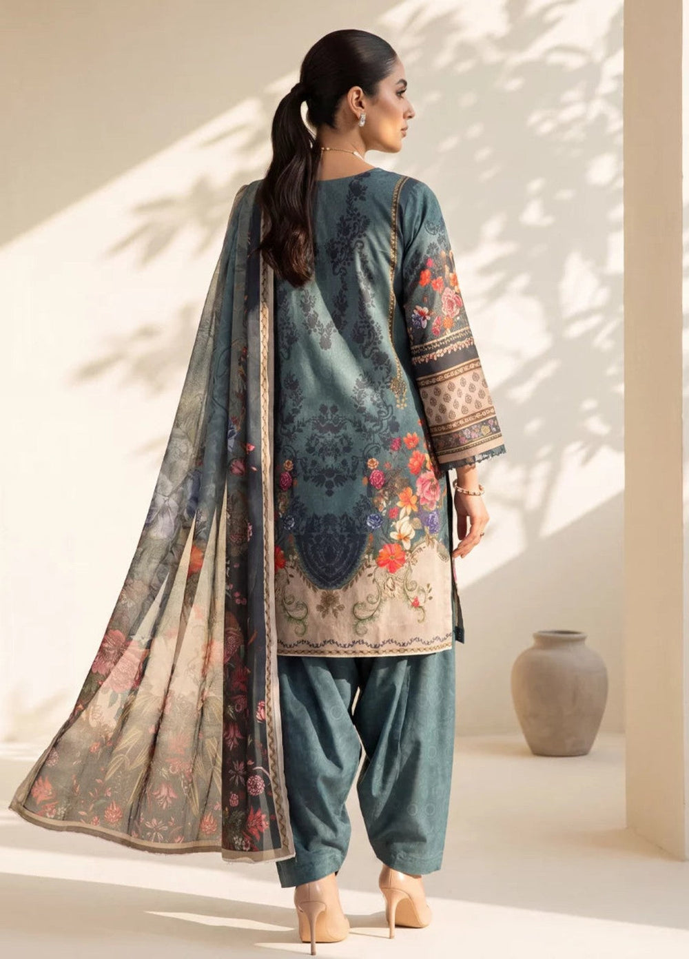 Salitex Women Unstitched Printed Lawn 3 Piece Suit SUNS8IN1109 Casual Collection